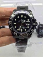 Copy Swiss Rolex GMT- Master II Watch All Black Ceramic